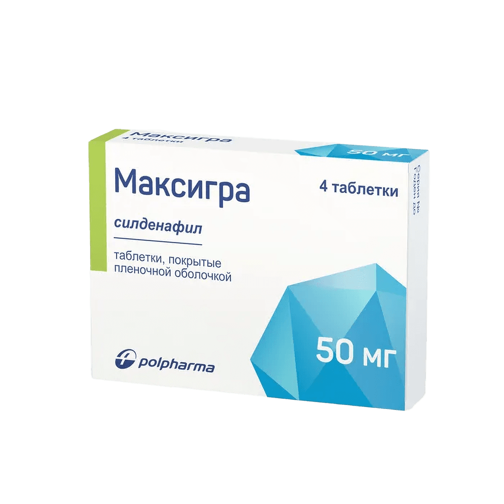 Максигра, 50 мг, таб. №4