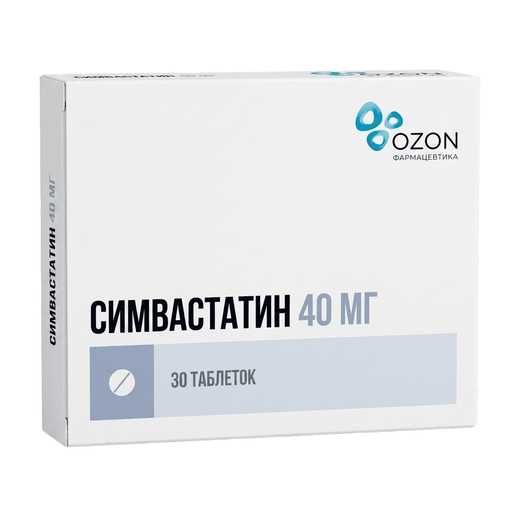 Симвастатин, 40 мг, таб. №30