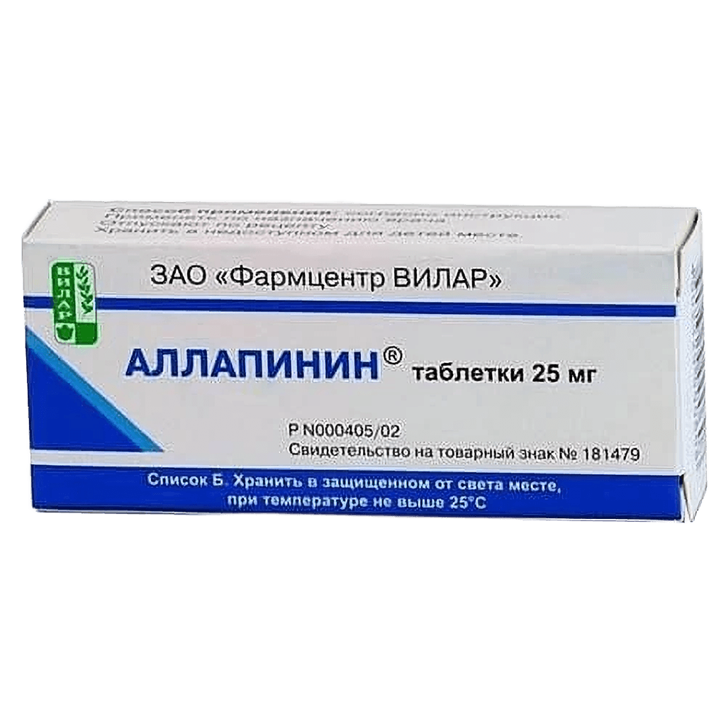 Аллапинин, 25 мг, таб. №30