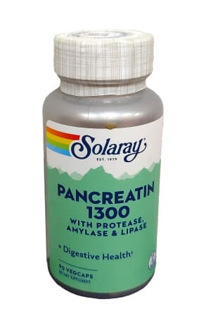 Панкреатин 1300 (Solaray Pancreatin), капс. №90