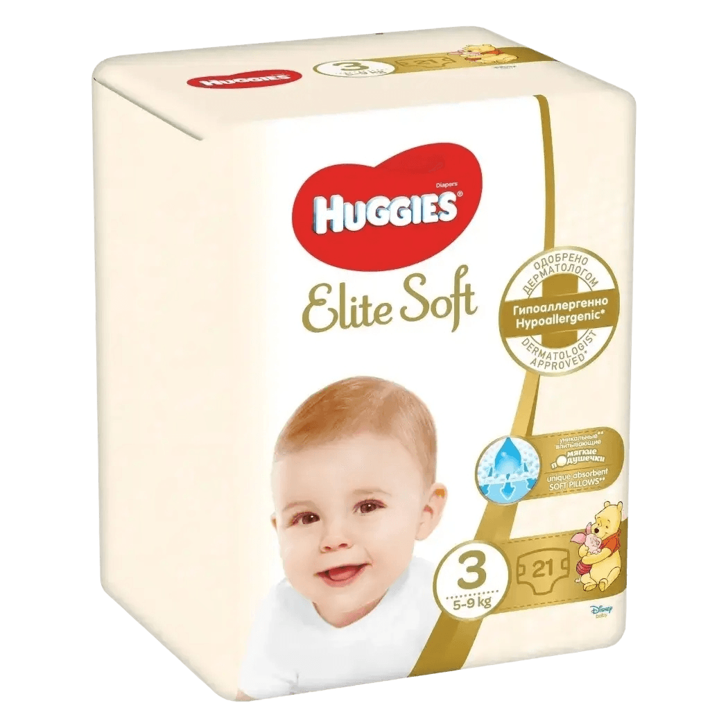 Подгузники дет. Huggies Elite Soft, раз. 3, №21