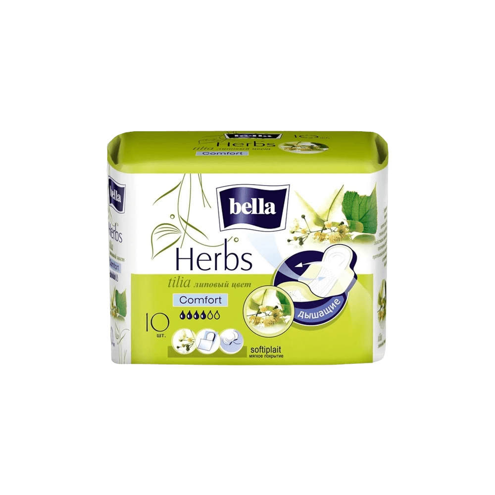 Прокладки гиг. Bella Herbs Tilia Comfort, №10