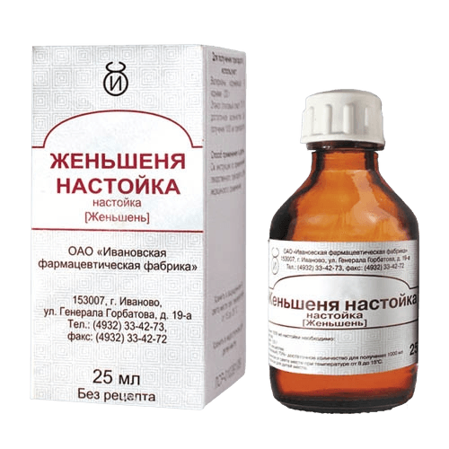 Женьшеня настойка, 25 мл, флак. №1