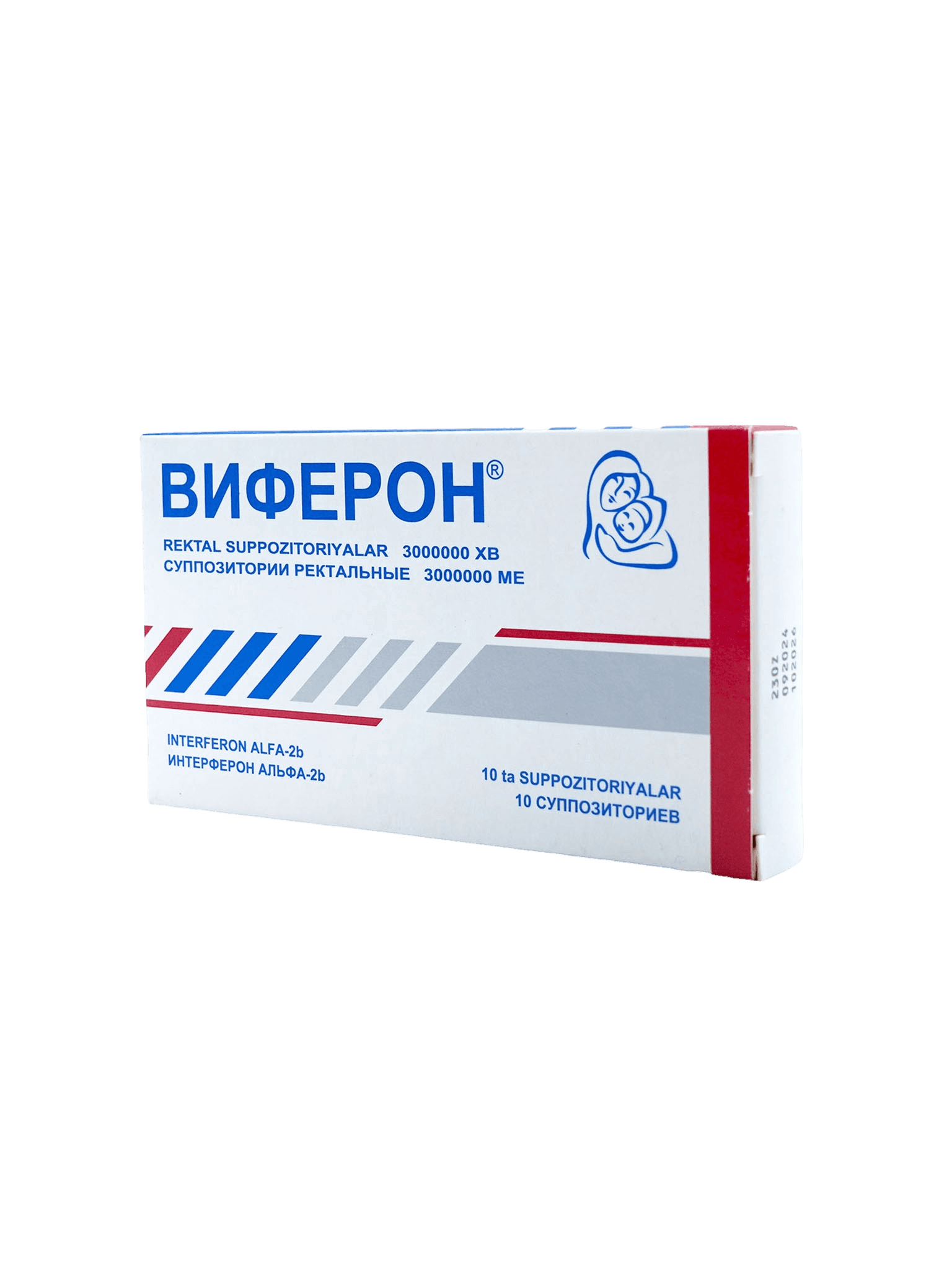 Виферон-4, 3'000'000 МЕ, супп. рект. №10
