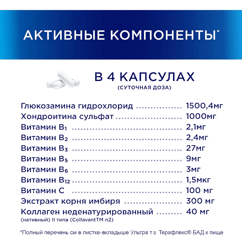 Терафлекс Ультра, капс. №120
