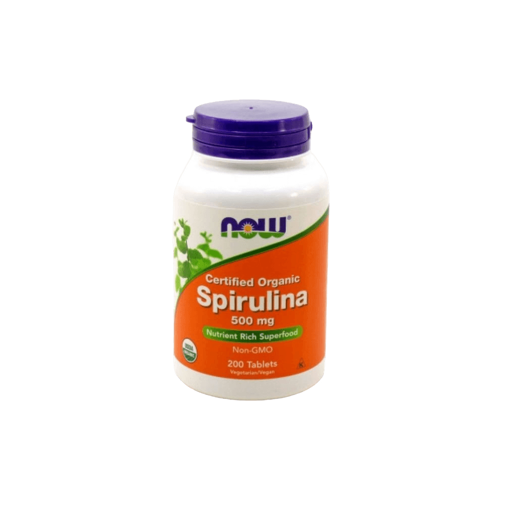 Спирулина Органик (NOW Organic Spirulina), 500 мг, таб. №100