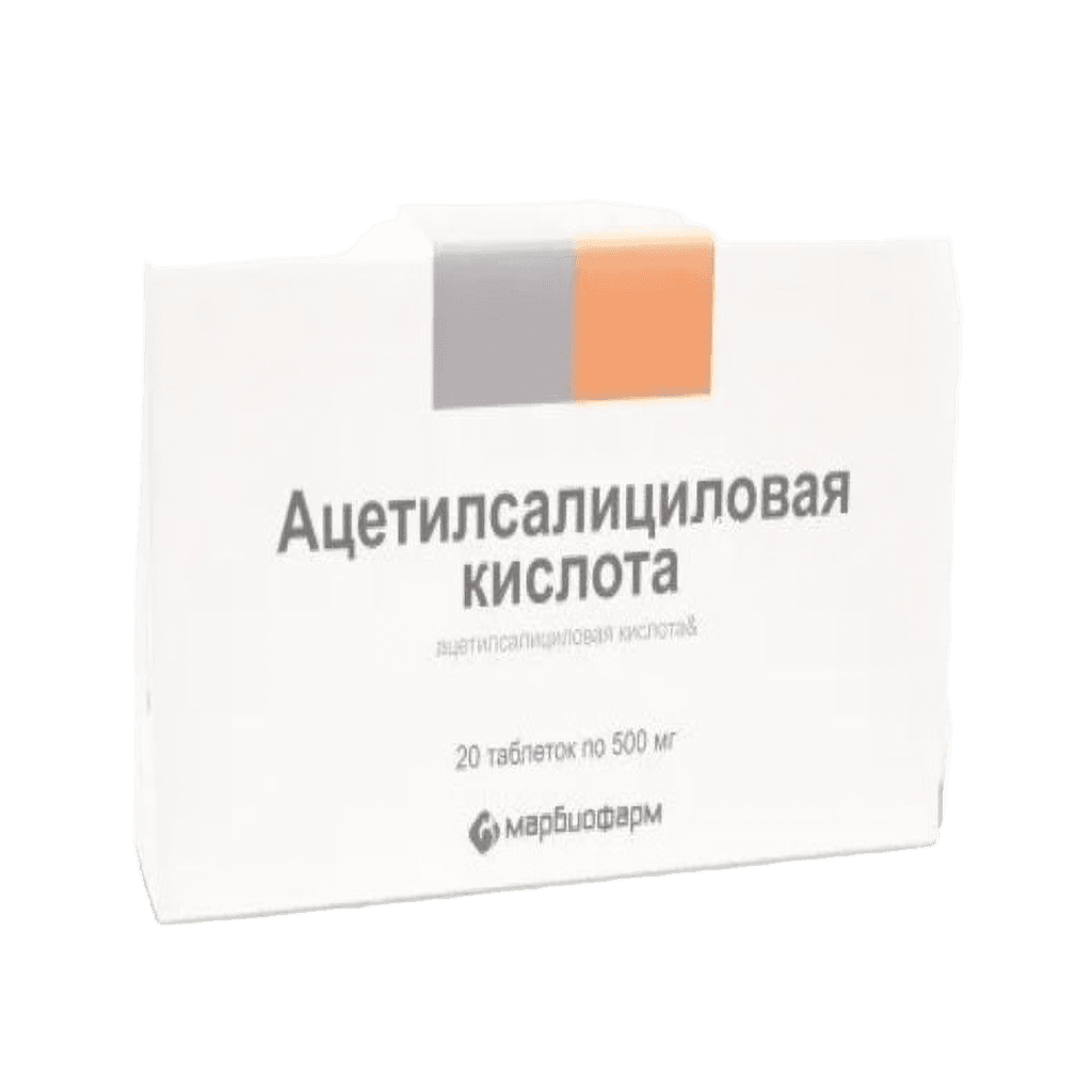 Ацетилсалициловая кислота, 500 мг, таб. №30