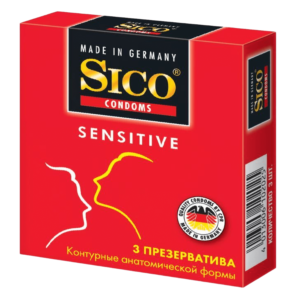 Презервативы Sico Sensitive, №12 (Контурные анатомические)