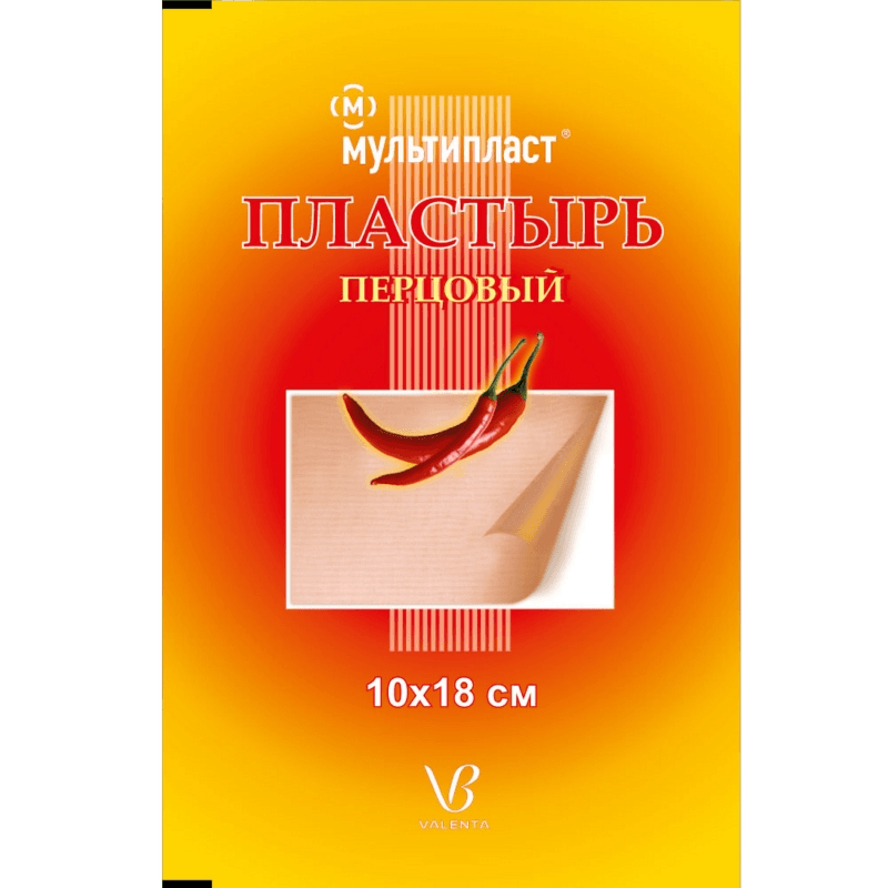 Перцовый Пластырь, 10 см х 18 см (б/перфор)