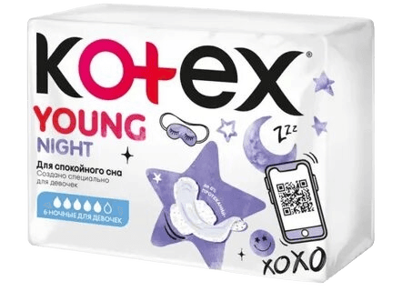 Прокладки гиг. Kotex Young Night, №6