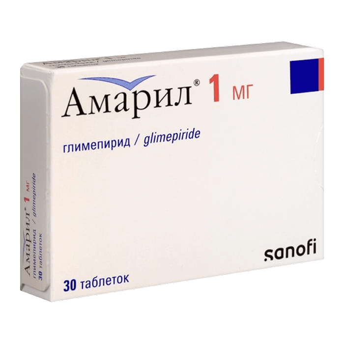 Амарил М, 1 мг/250 мг, таб. №30