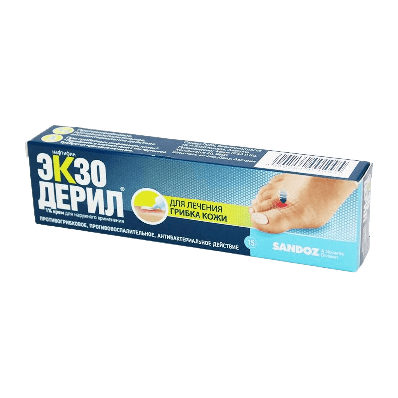 Экзодерил, 1% 15 г, крем