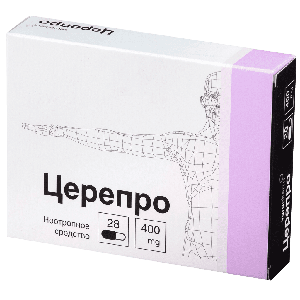 Церепро, 400 мг, капс. №30