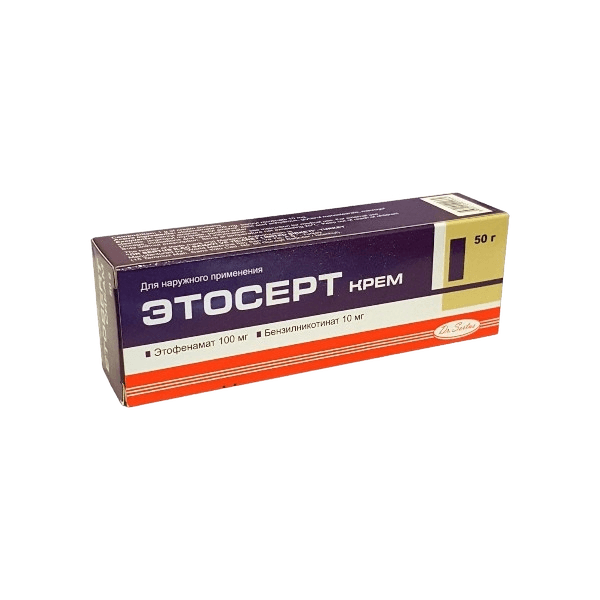 Этосерт, 100 мг/10 мг, 50 г, крем