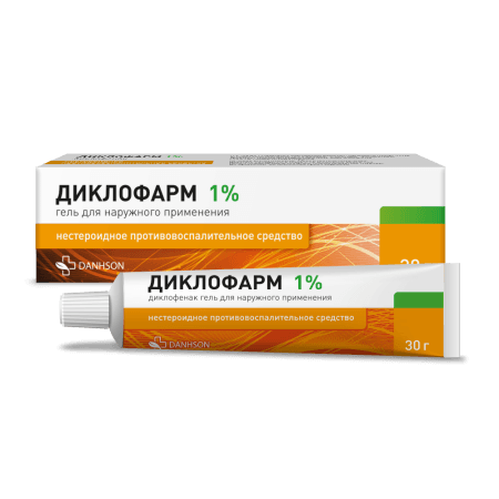 Диклофарм, 1%, 30 г, гель