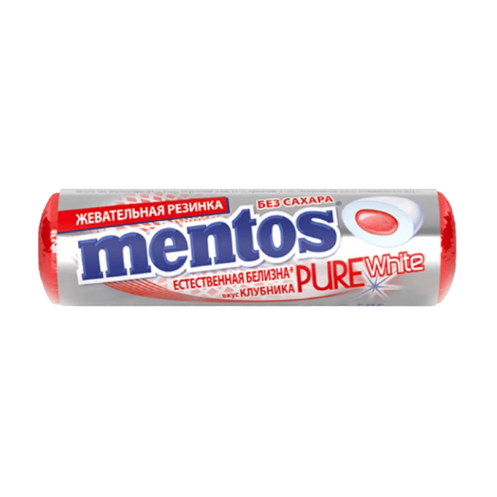 Жевательная резинка Mentos Клубника, 15,5 г