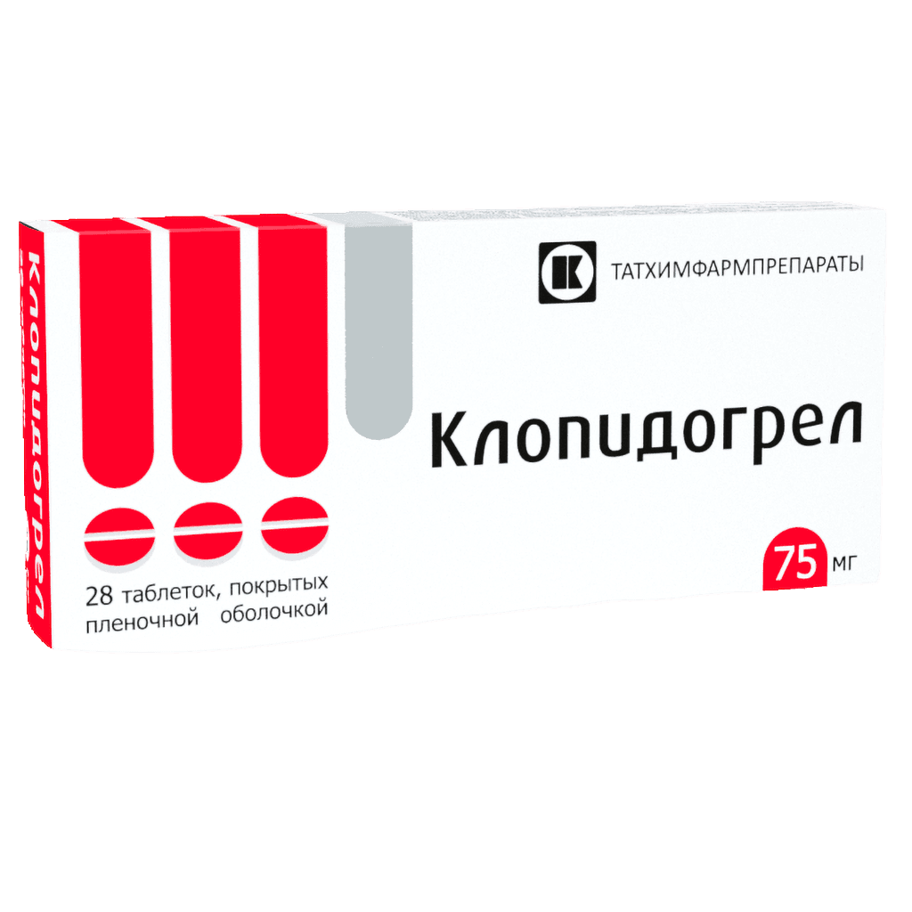 Клопидогрел, 75 мг, таб. №28