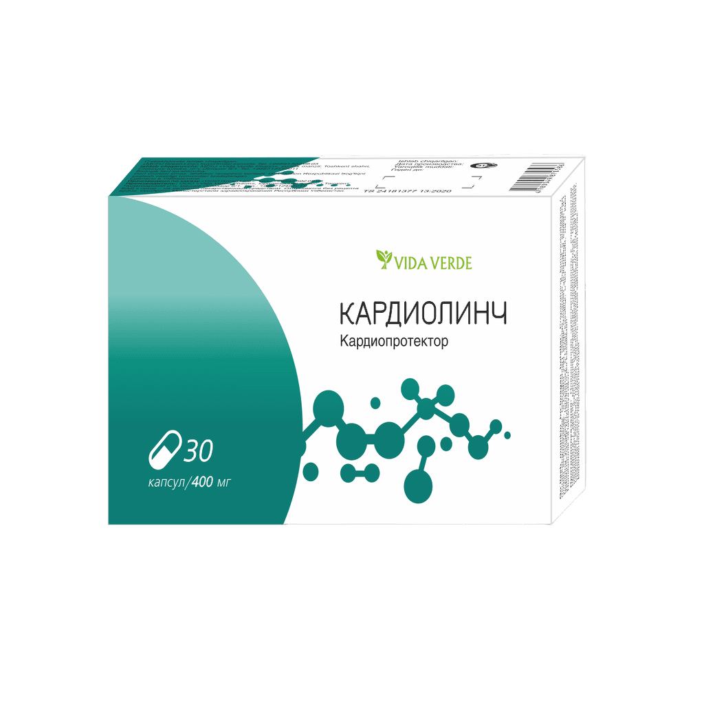 Кардиолинч, 400 мг, капс. №30