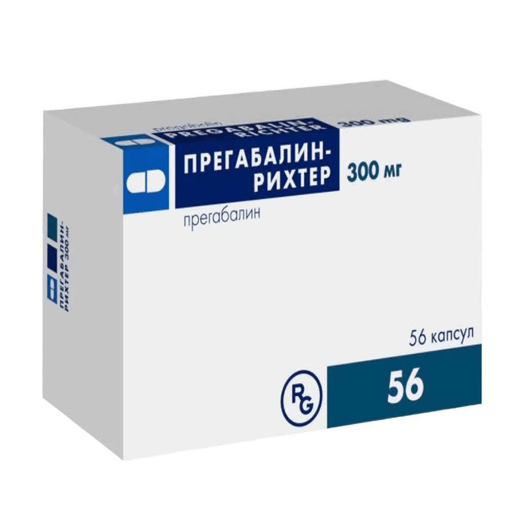 Прегабалин-Рихтер, 300 мг, капс. №56