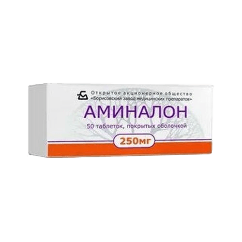 Аминалон, 250 мг, таб. №50