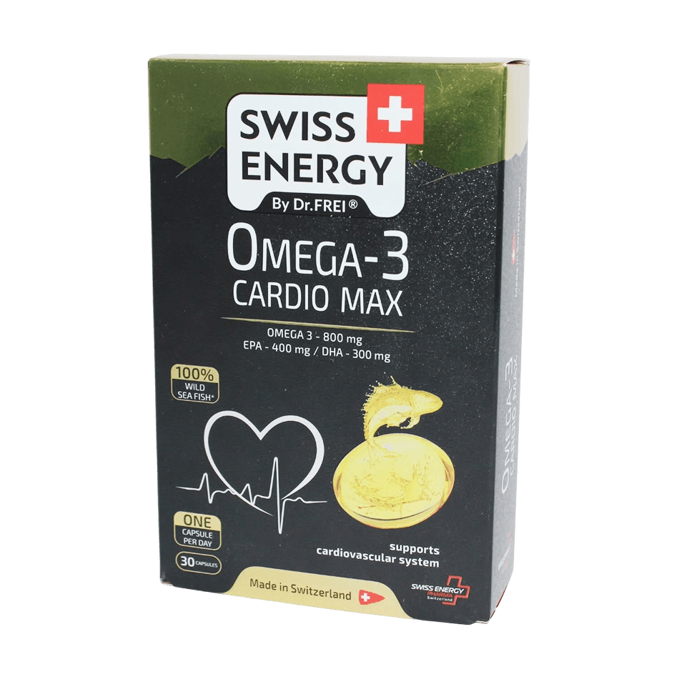 Витамины Swiss Energy Omega-3 Cardio Мах, капс. №30