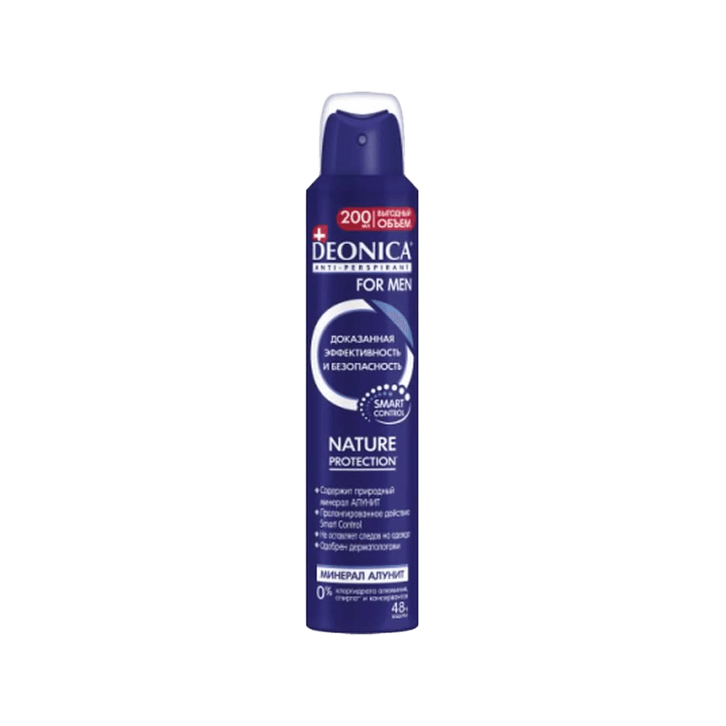 Antiperspirant Deonica Nature Protection for Men, 200 ml, spray