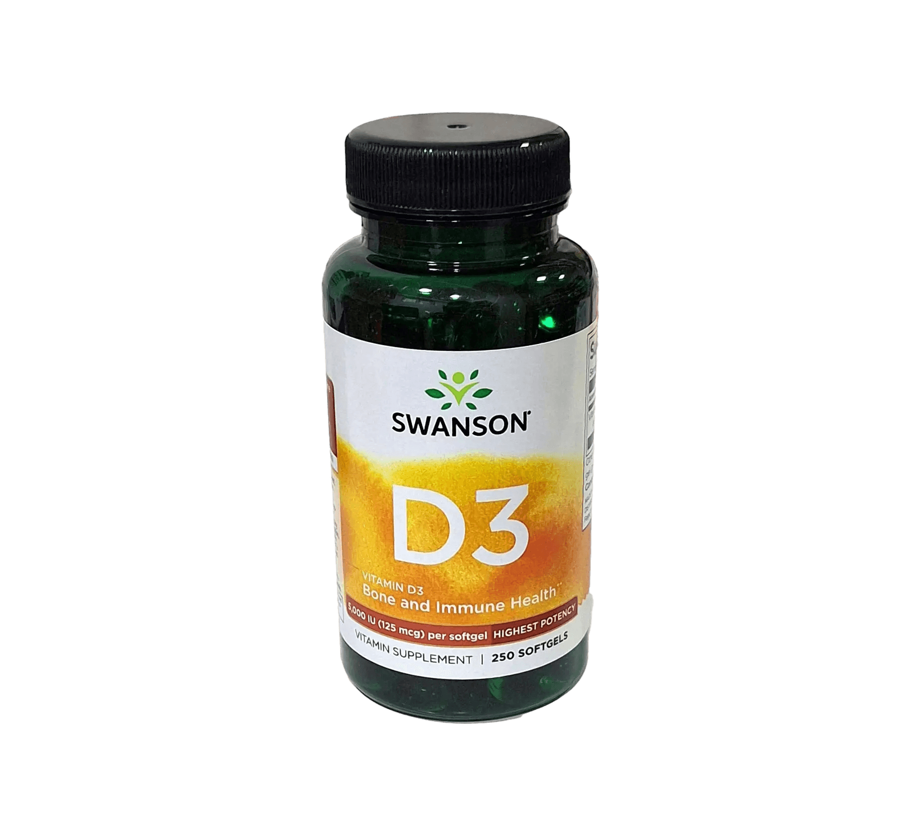 Витамин Д3 (Swanson Vitamin D3), 5000 МЕ/125 мкг, капс. №90
