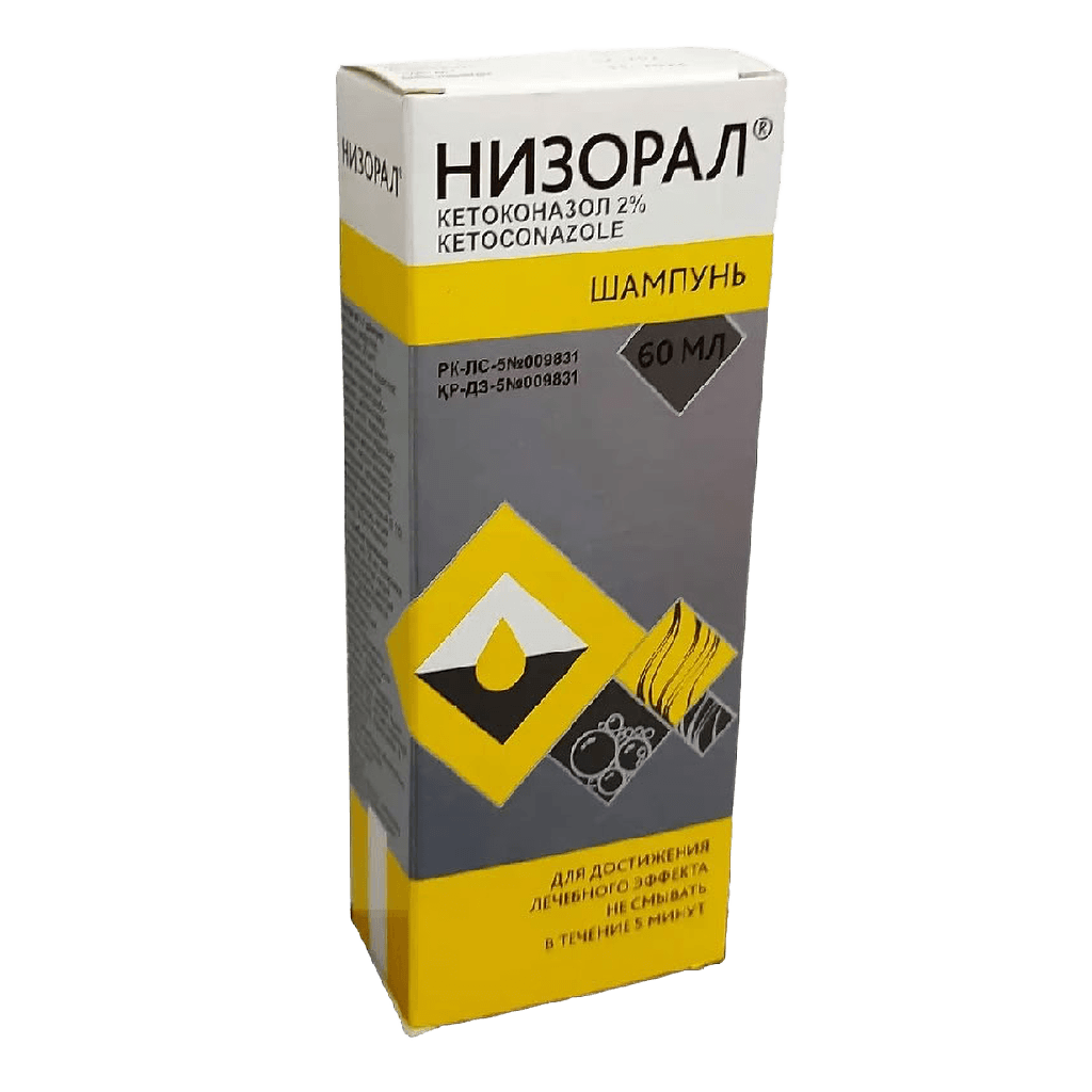 Низорал, 2% 60 мл, шампунь