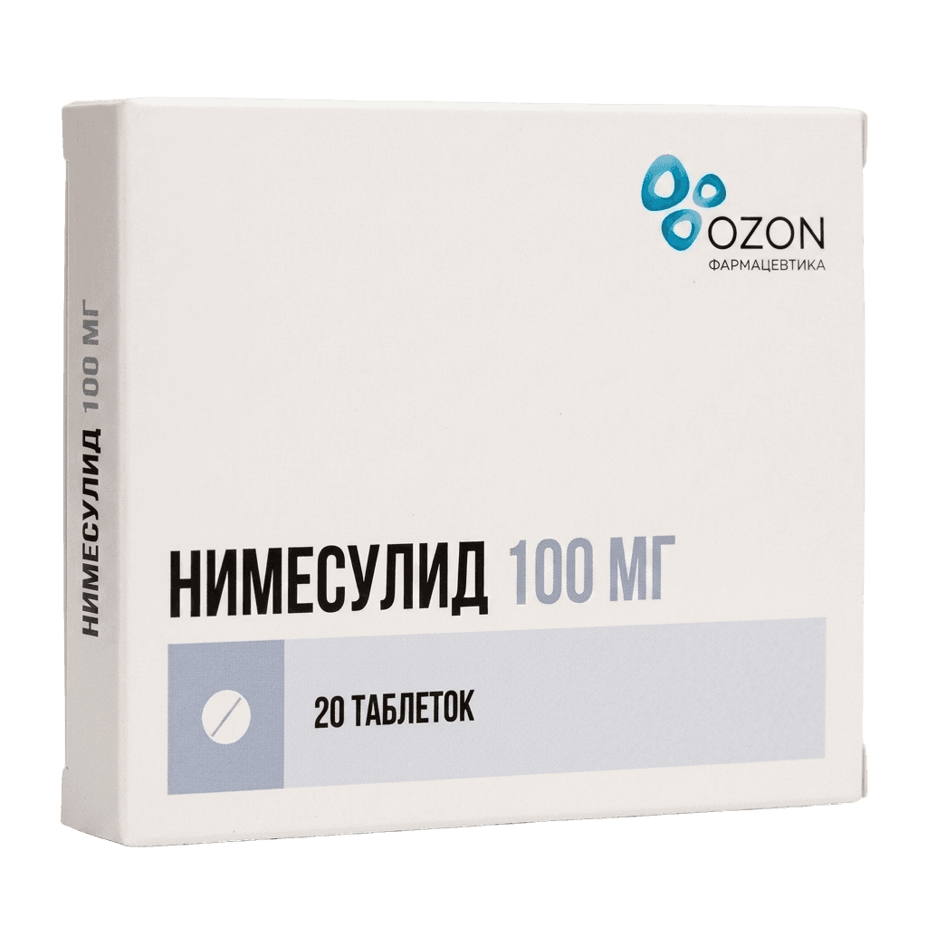Нимесулид, 100 мг, таб. №20
