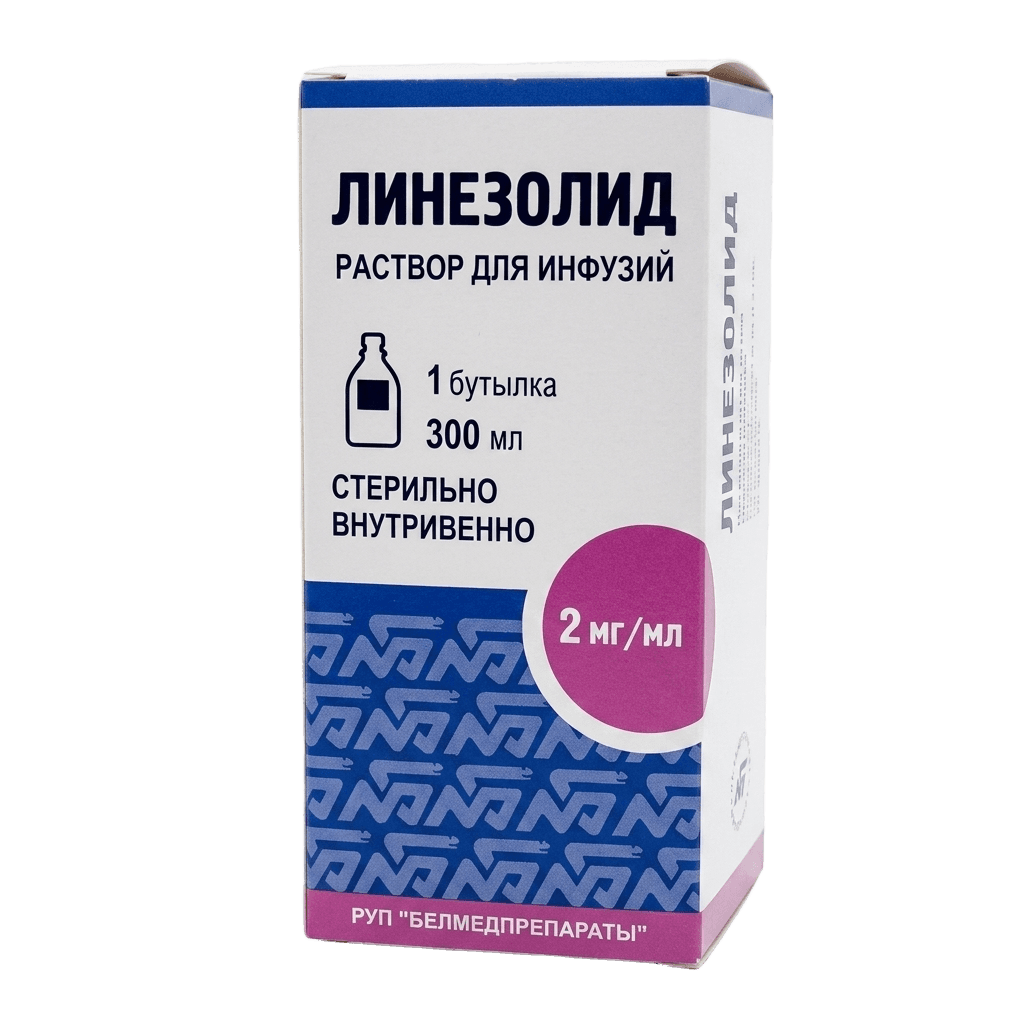 Линезолид, 2 мг/мл, 100 мл, флак.