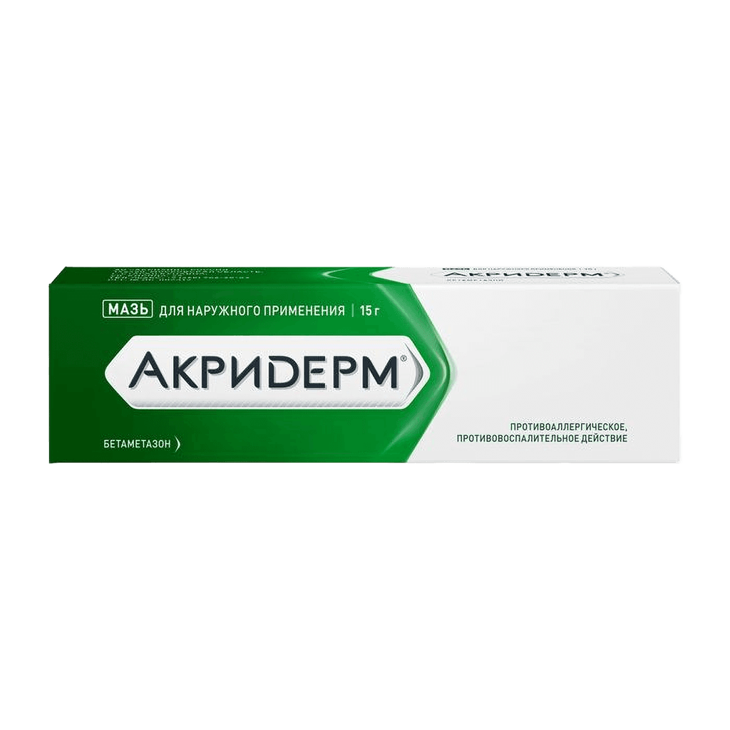 Акридерм, 15 г, мазь