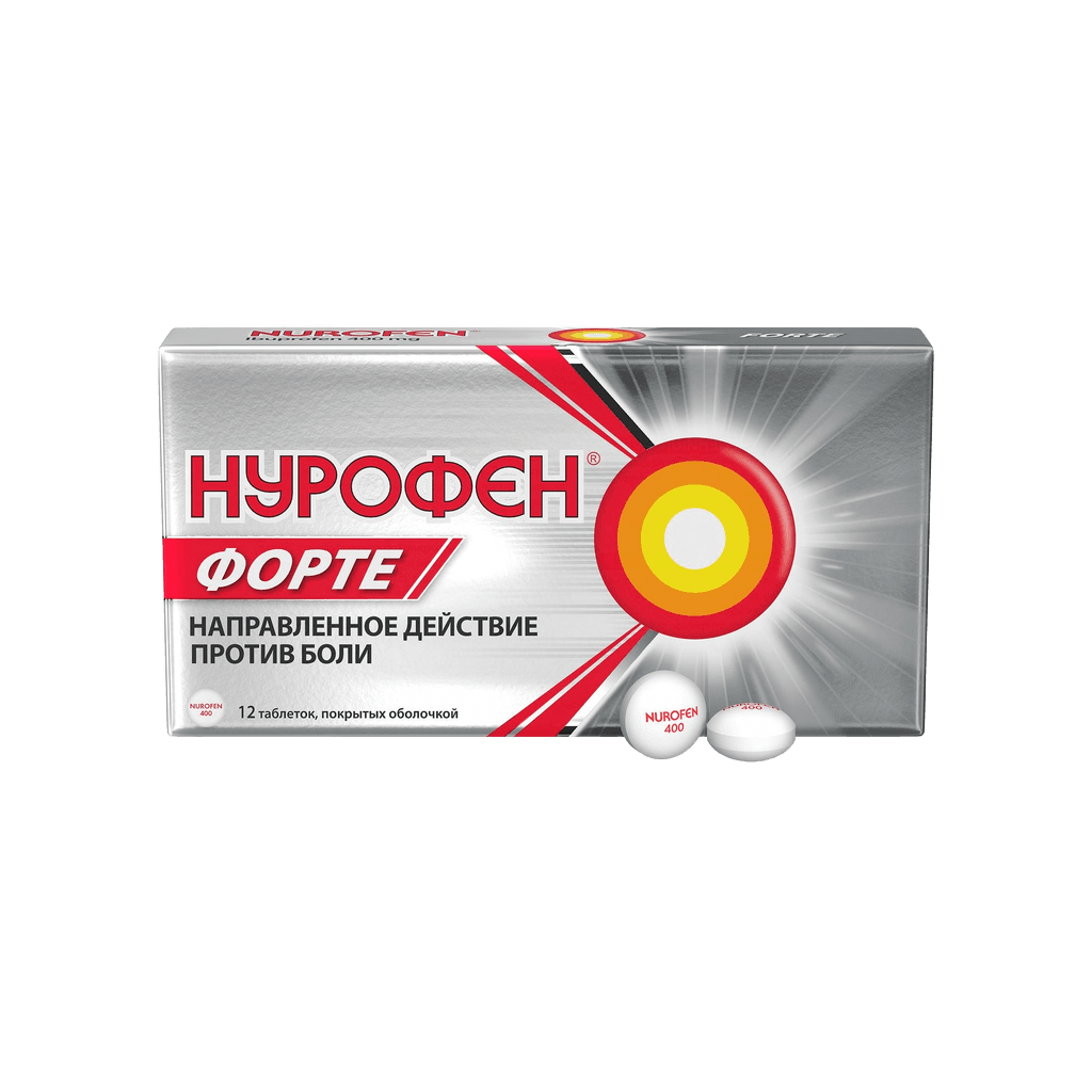 Нурофен Форте, 400 мг, таб. №12