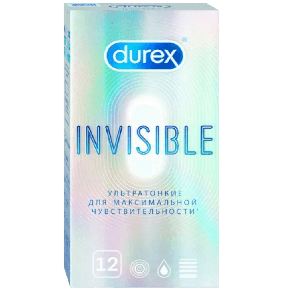 Презервативы Durex Invisible, №12 (ультратонкие)