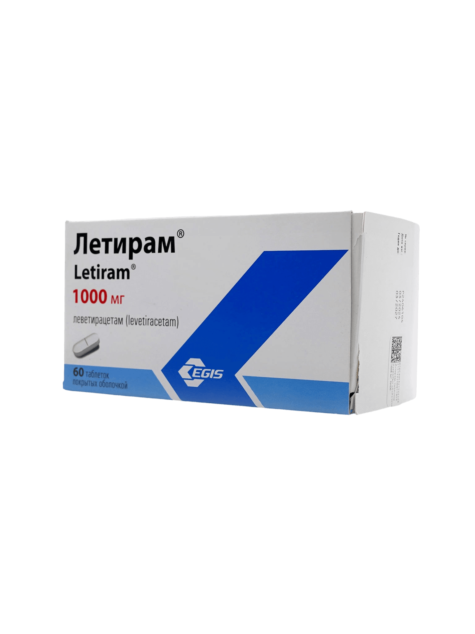 Летирам, 1000 мг, таб. №60