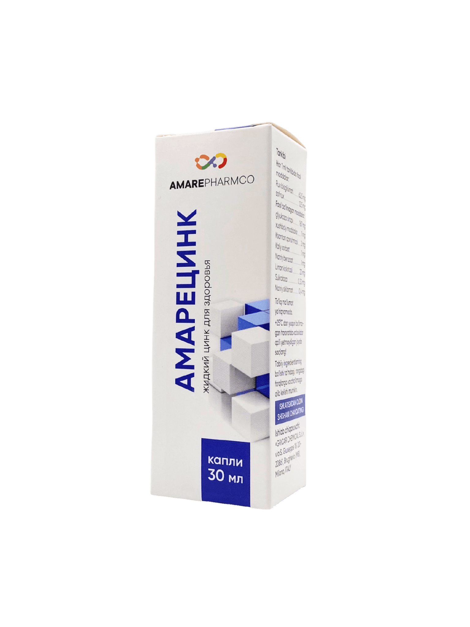 Amaretsink, 30 ml, drops