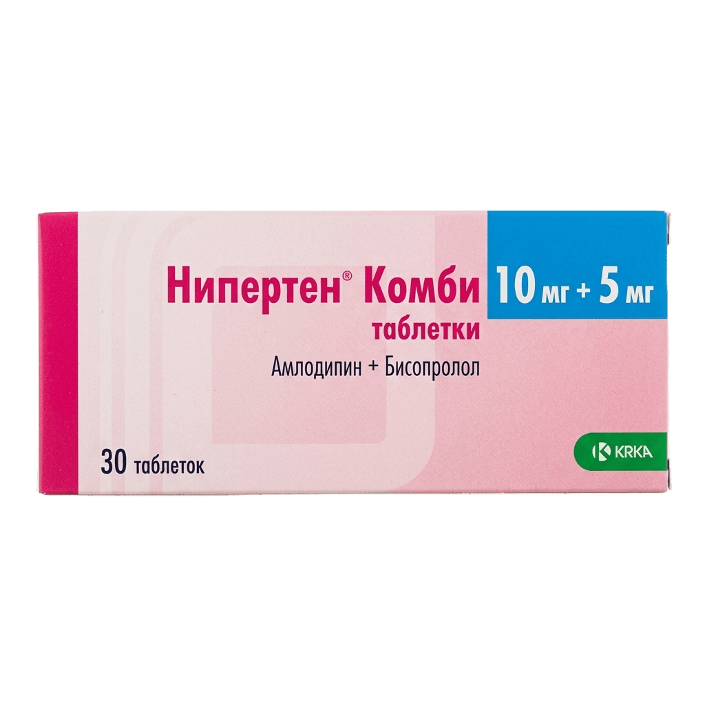Нипертен Комби, 10 мг/10 мг, таб. №30