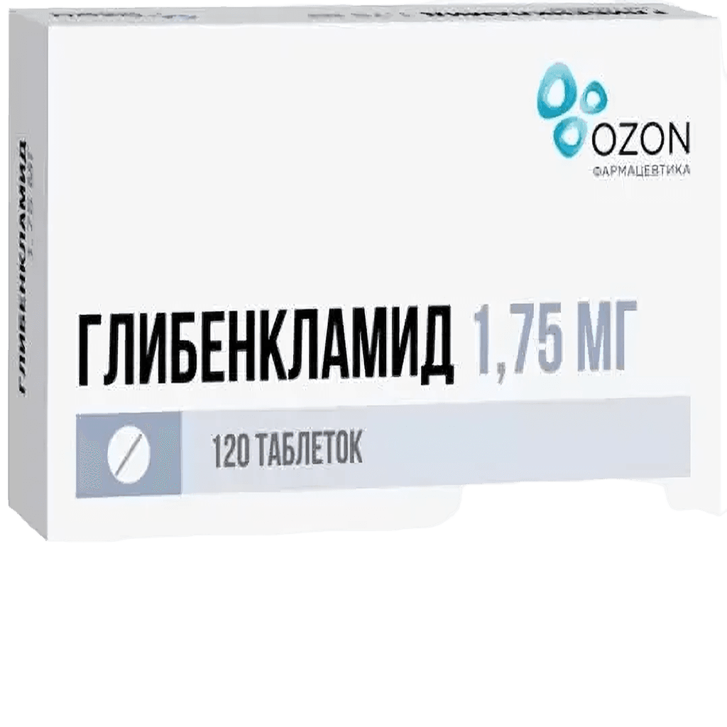 Глибенкламид, 1,75 мг, таб. №120