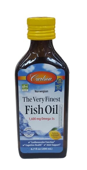 Рыбий жир (Carlson The Very Finest Fish Oil), 1600 мг, 200 мл, флак. (апельсин)
