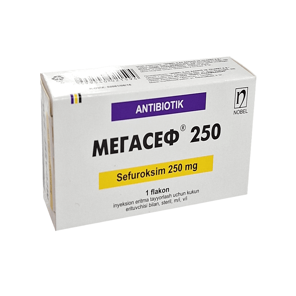 Мегасеф, 250 мг, флак. №1