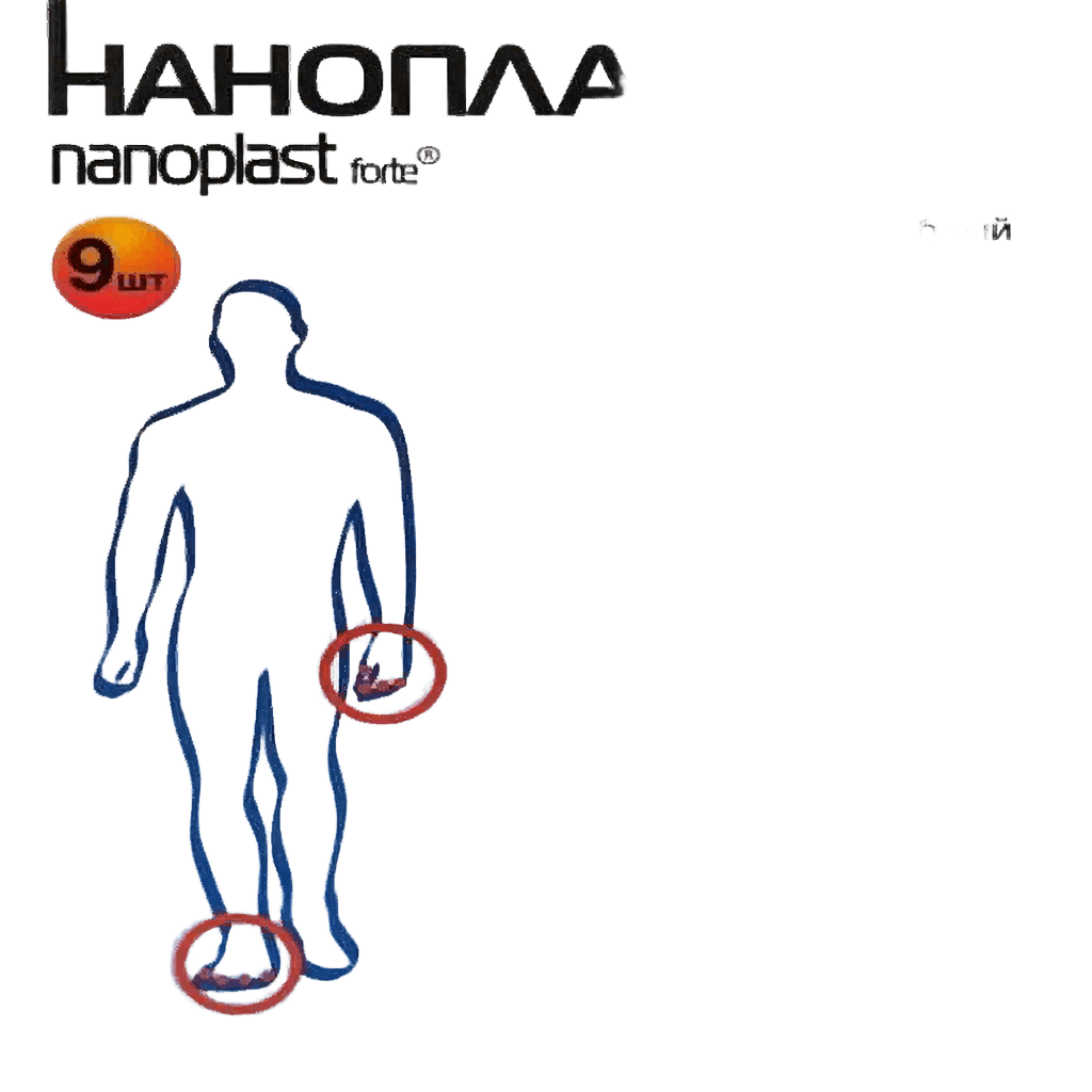 Пластыри Нанопласт Форте, 3 х 8 см, №9