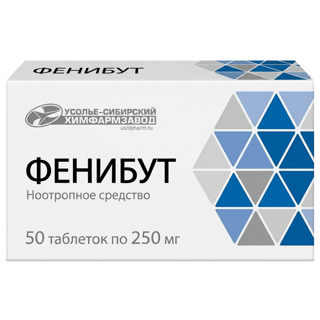 Фенибут, 250 мг, таб. №50