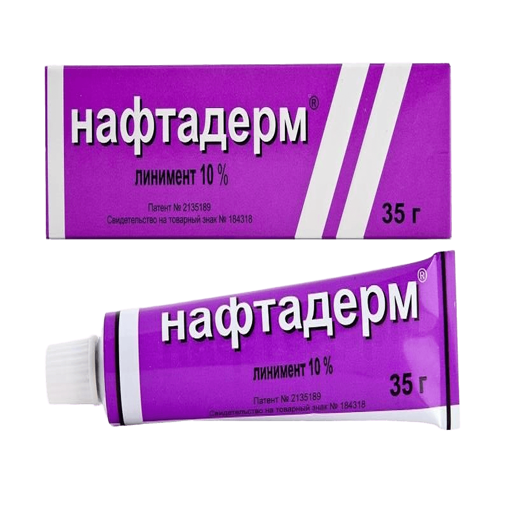 Нафтадерм, 10%, 35 г, линимент