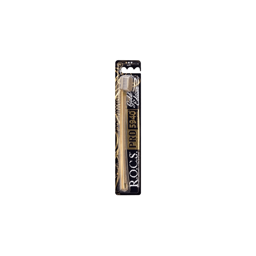 Зубная щетка R.O.C.S Gold Edition, №1