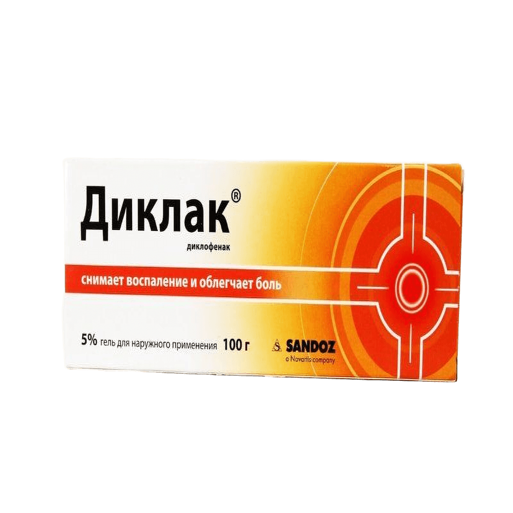 Диклак, 5%, 100 г, гель