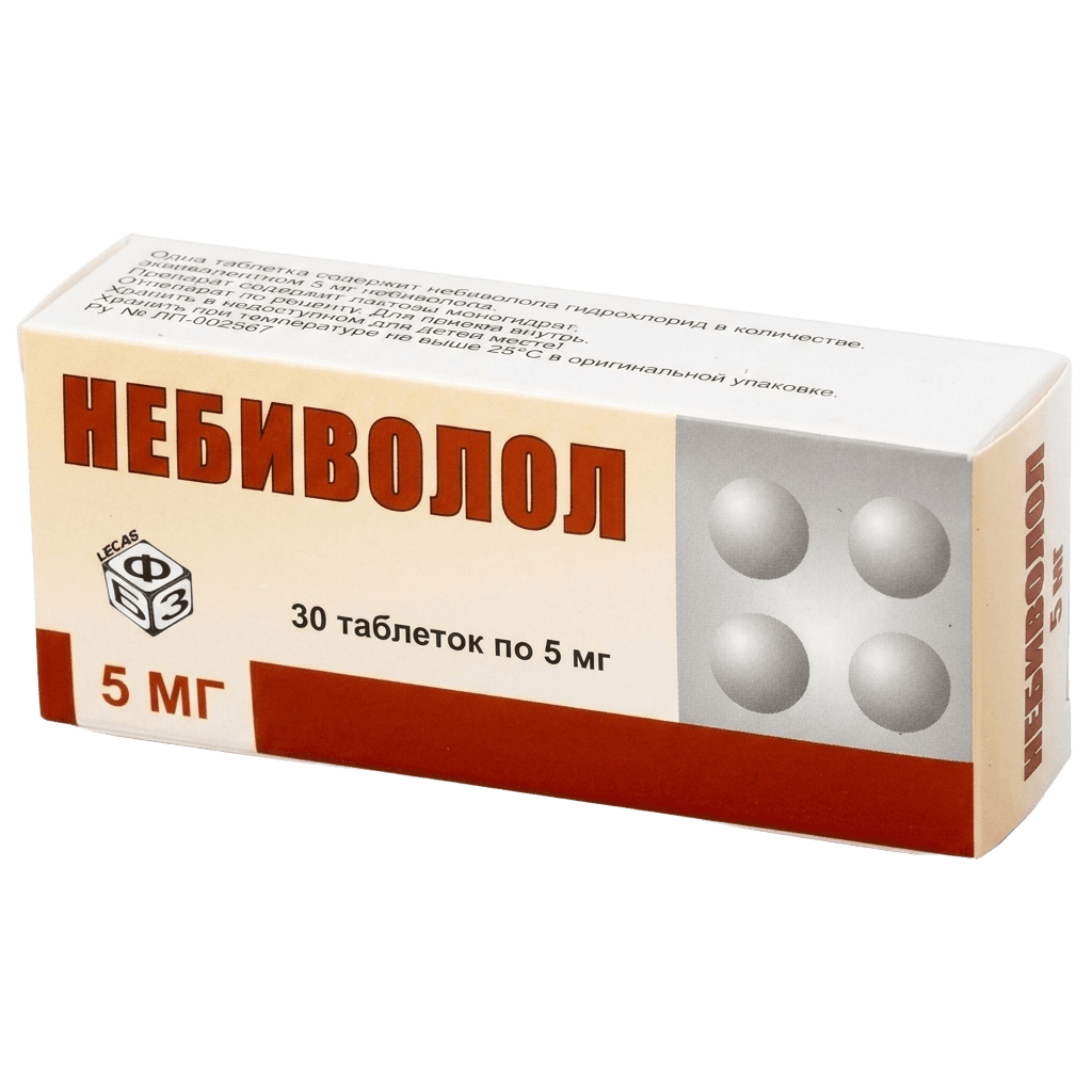 Небиволол, 5 мг, таб. №30