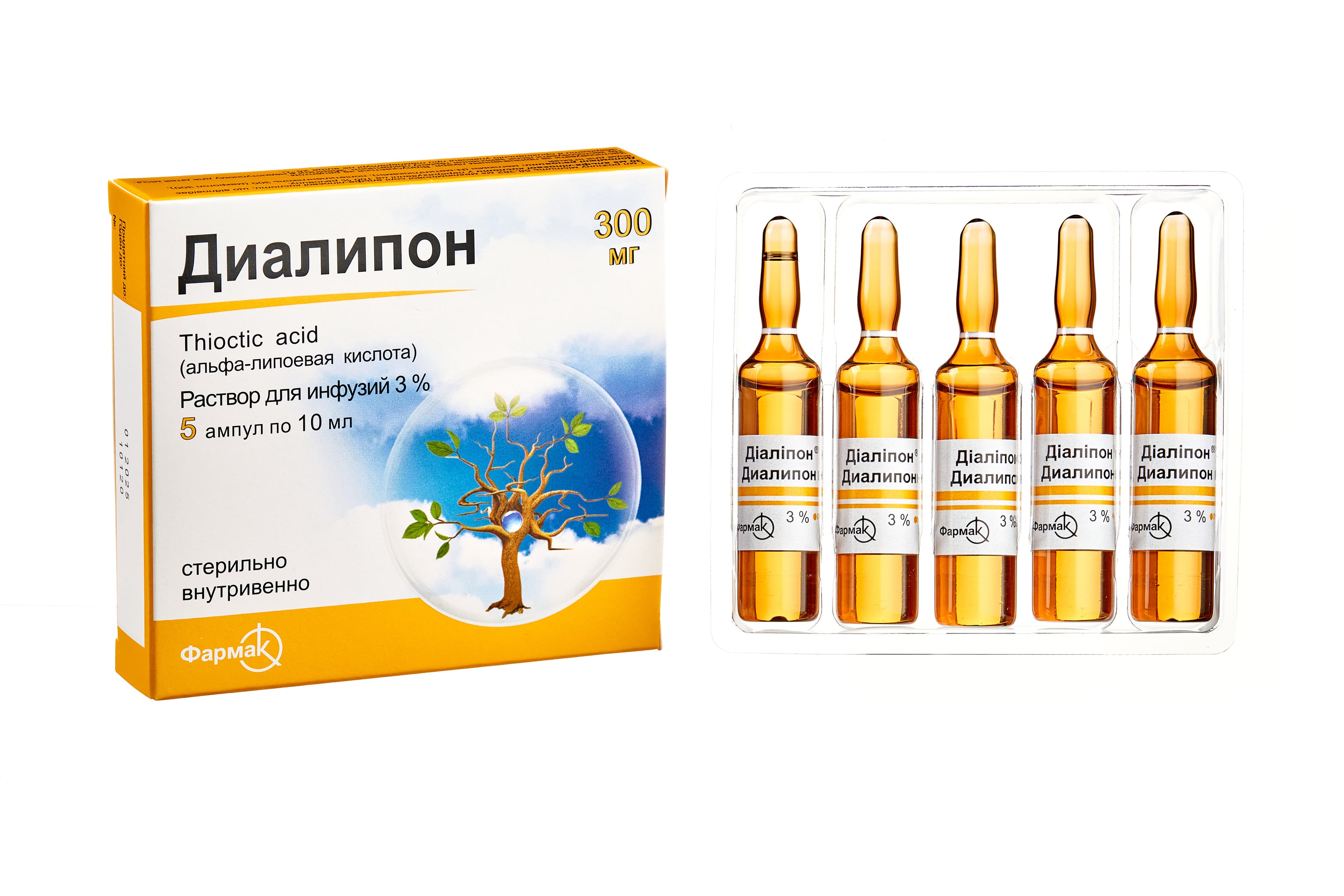 Диалипон, 3%, 10 мл, амп. №5