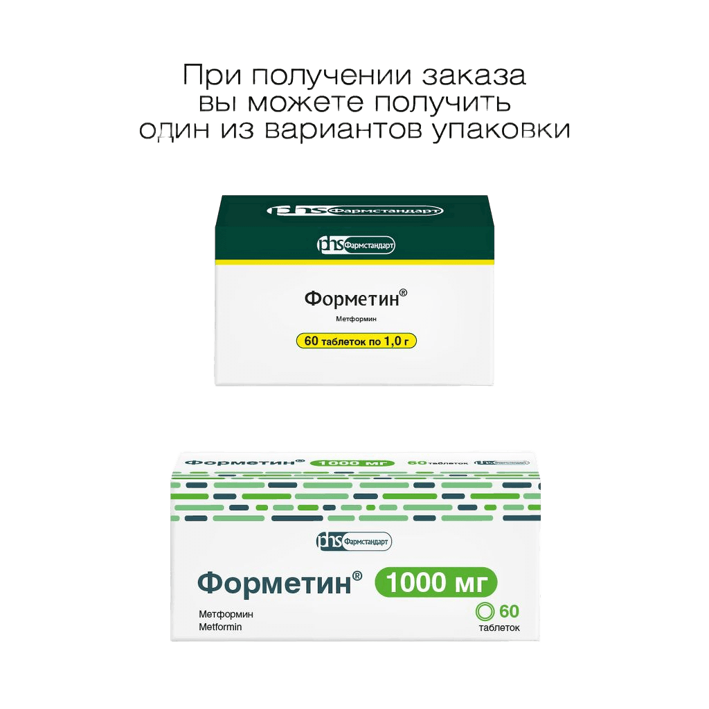 Форметин, 1000 мг, таб. №60