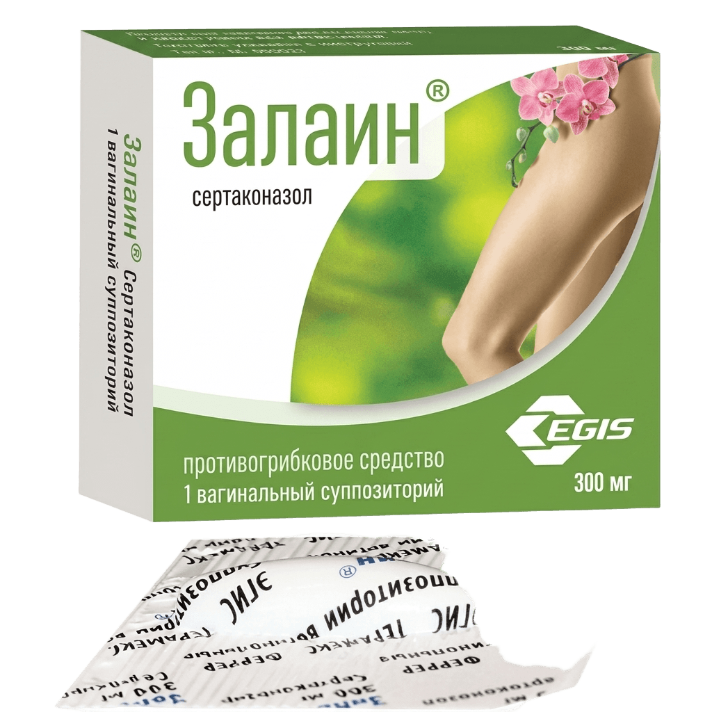 Залаин, 300 мг, супп. ваг. №1