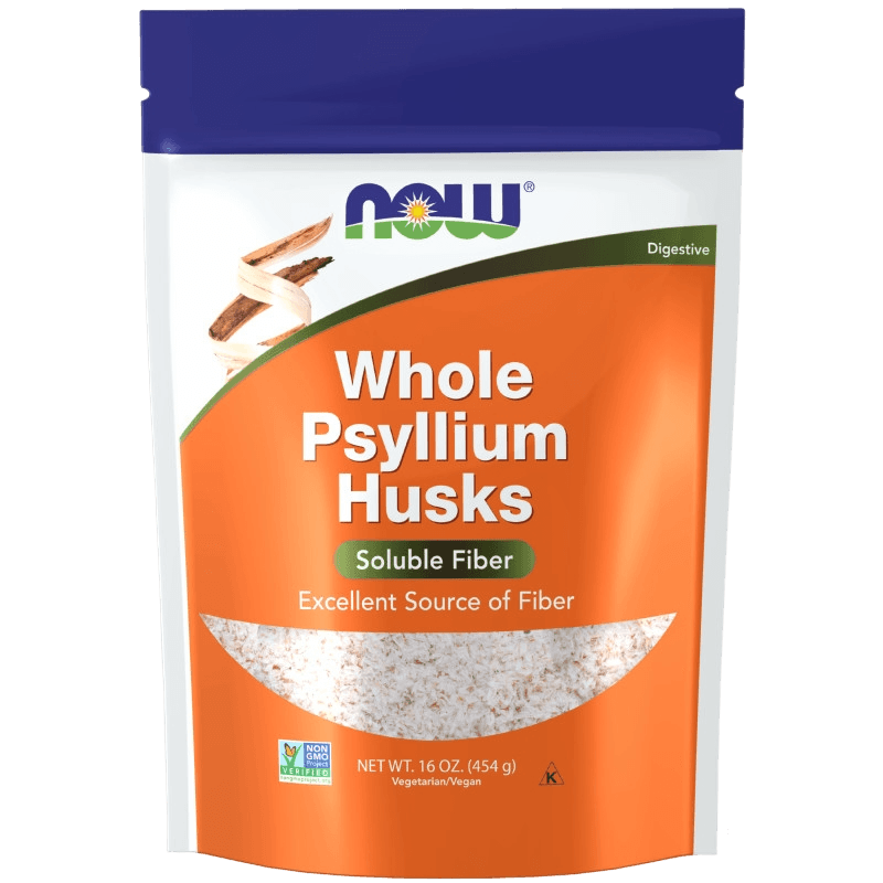 Подорожник цельная оболочка семян (NOW Whole Psyllium Husks), порошок, 454 г