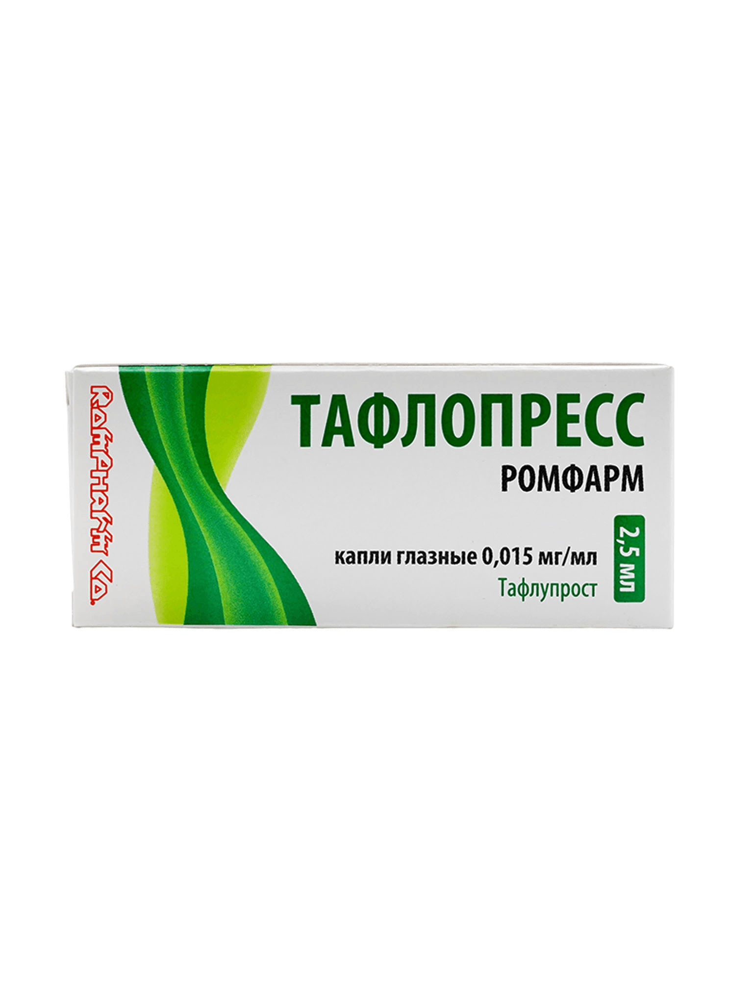 Тафлопресс Ромфарм, 0,015 мг/мл, 2,5 мл, капли глаз.